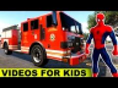 Пожарная Машина В Мультфильме Для Человек-паук Детей