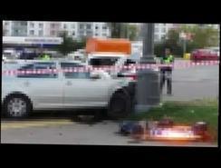 массовое ДТП на Кутузовском проспекте,погиб полицейский