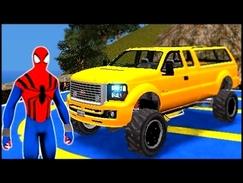Spiderman И Цвет Внедорожные Автомобили Мультфильм С